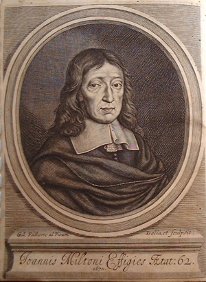 A portrait of John Milton in the collection of Christ's College