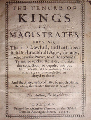 The Tenure of Kings and Magistrates