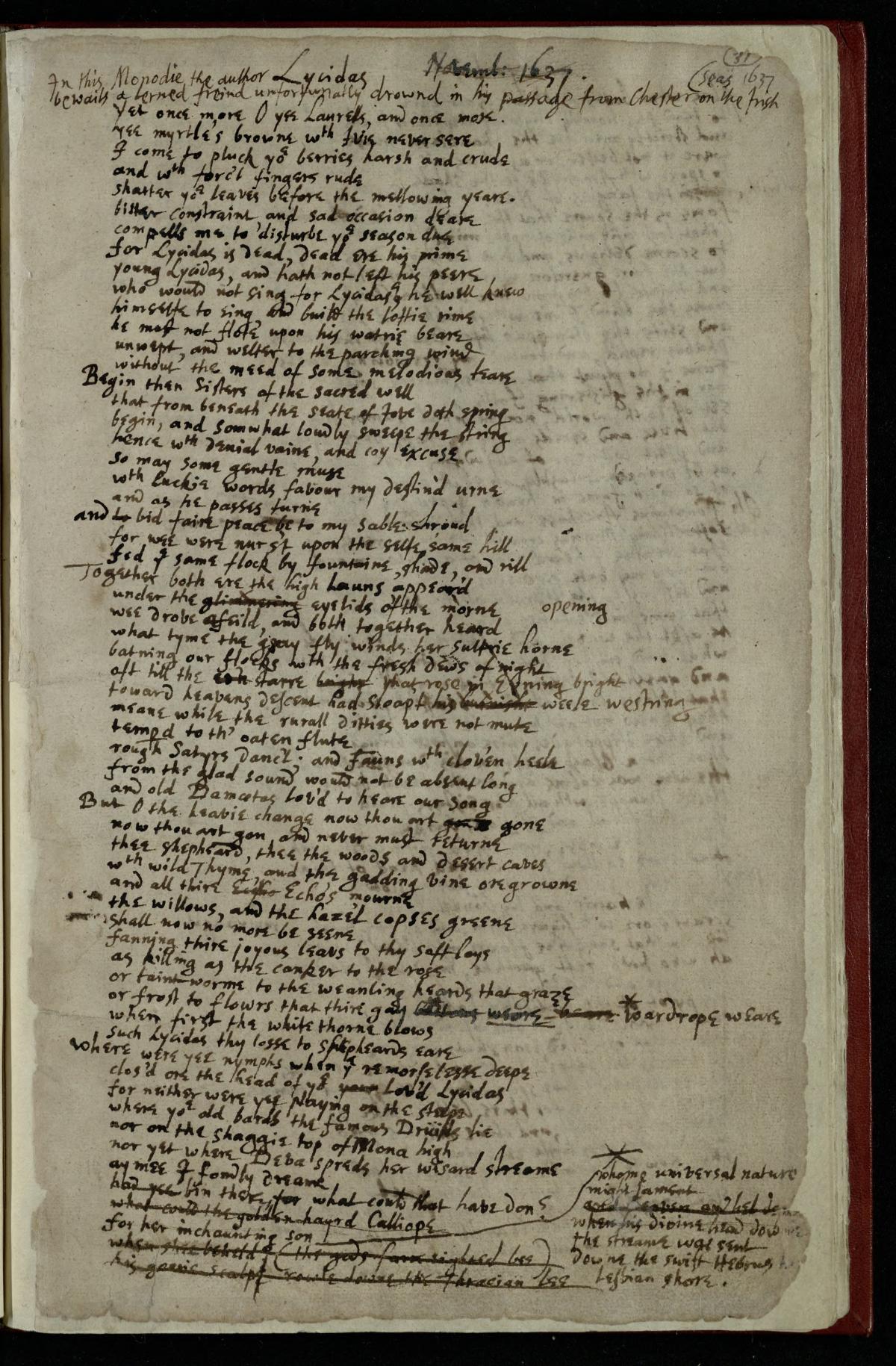Lycidas in the 'Trinity Manuscript'