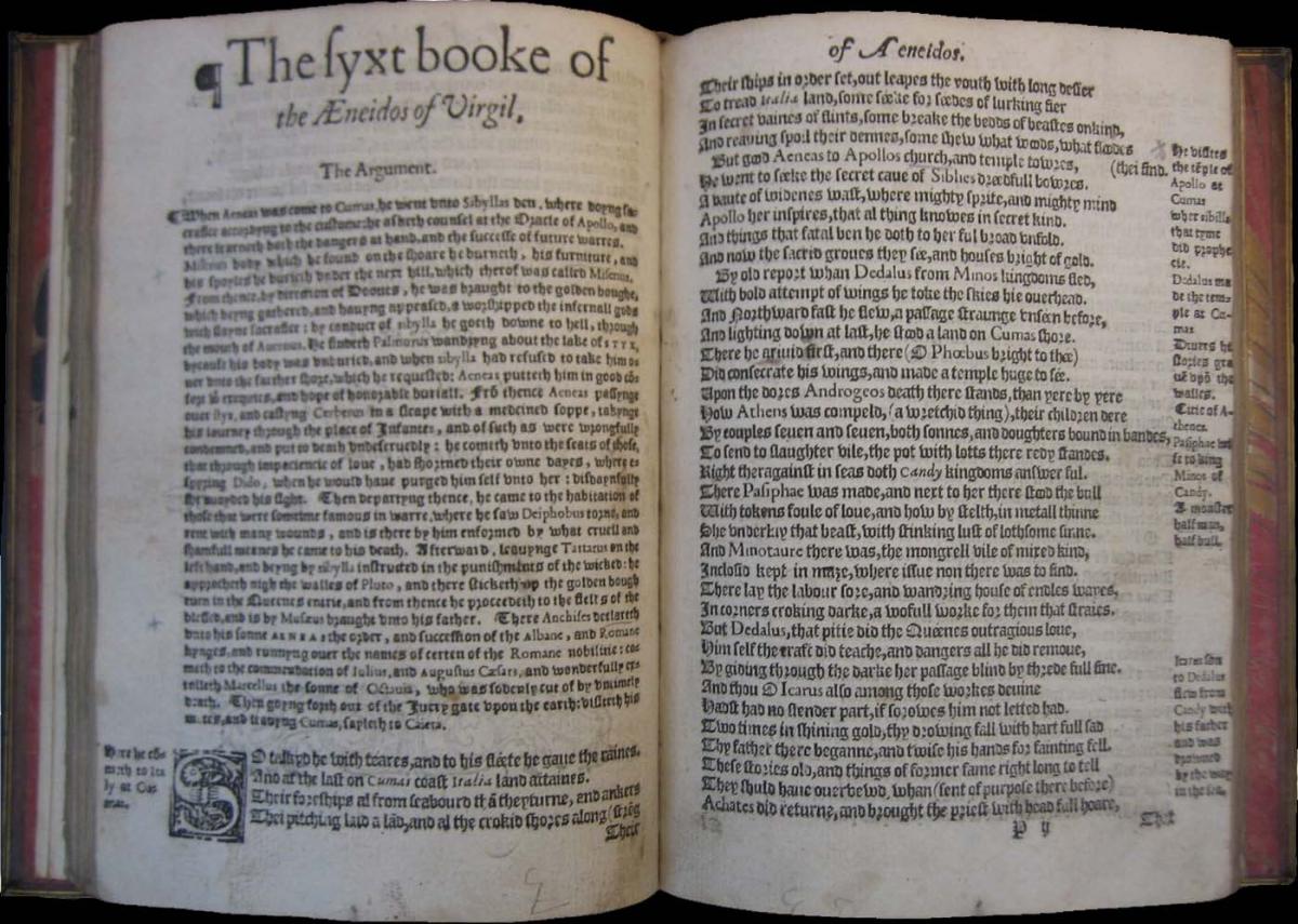 The whole .xii. bookes of the Æneidos of Virgill. Whereof the first .ix. and part of the tenth, were conuerted into English meeter by Thomas Phaër Esquire, and the residue supplied, and the whole worke together newly set forth, by Thomas Twyne Gentleman ... (London: Abraham Veale, 1573).