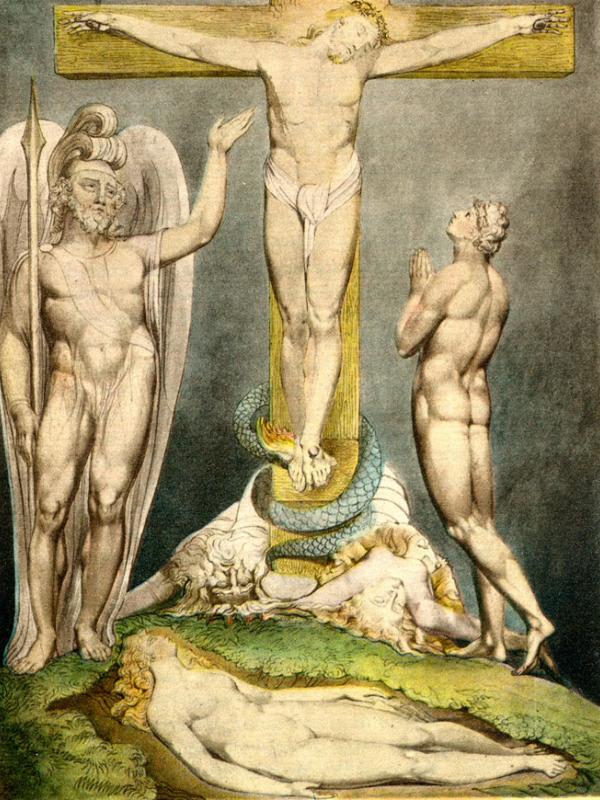 Michael Foretelling the Crucifixion to Adam