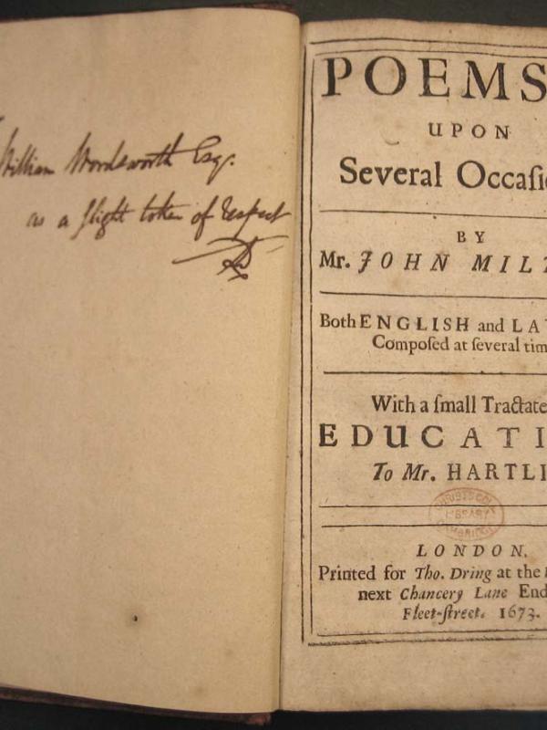 Wordsworth's copy of Milton