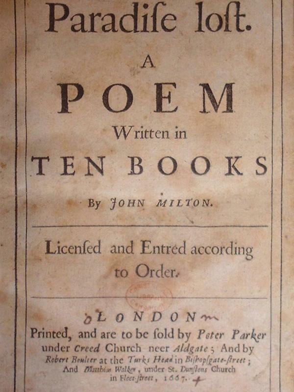 Paradise Lost first edition